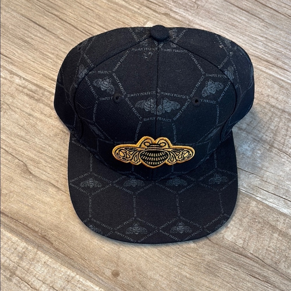 Black and Gold Patron Cap-adjustable fit